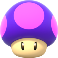 Artwork of a Poison Mushroom from Super Mario Party