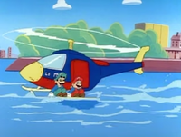 Mario and Luigi's helicopter in The Adventures of Super Mario Bros. 3 episode "Super Koopa."