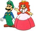 Luigi and Princess Toadstool