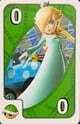 UNO Mario Kart Rosalina green card with green shell item