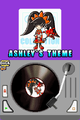 The turntable playing "Ashley's Theme"