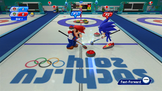 Screenshot of Mario & Sonic at the Sochi 2014 Olympic Winter Games.