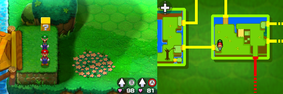 Block 22 in Blubble Lake of Mario & Luigi: Bowser's Inside Story + Bowser Jr.'s Journey.