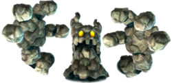 Artwork of Bouldergeist from Super Mario Galaxy.