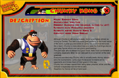 Official screencap of Chunky Kong's bio, from the German Donkey Kong 64 website.