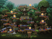 Star Space locations from DK's Treetop Temple