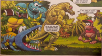 Panel from the Donkey Kong Jungle Action Special story "Diddy's Day".