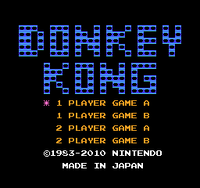 Donkey Kong Original Edition title screen.png