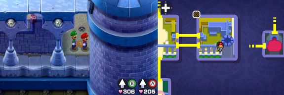 Location of the first beanhole in Peach's Castle.