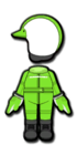 Light Green Mii racing suit from Mario Kart 8