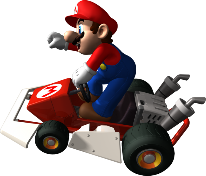 File:MKDS Mario and Standard Kart Side View.png