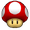 Icon of the Mushroom Cup from Mario Kart Wii