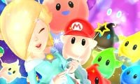 Rosalina with various Lumas in Mario Golf: World Tour.