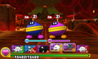 Screenshot of World 7-8, from Puzzle & Dragons: Super Mario Bros. Edition.