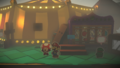 Rescue Red behind the Emerald Circus tent in Paper Mario: Color Splash