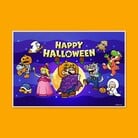 Thumbnail of a Halloween-themed puzzle featuring characters from the Super Mario franchise