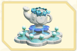 Menu icon of the Light-Blue Watering Fountain decoration in Super Mario Bros. Wonder – Nintendo Switch 2 Edition + Meetup in Bellabel Park.