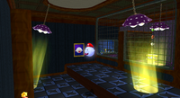 Mario in the Boo Mansion of the Ghostly Galaxy