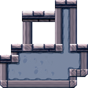 Ground (block) in Super Mario Maker 2 - New Super Mario Bros. U game style, Ghost House night theme.