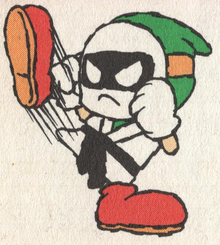 Official art of a Zeus Guy from Super Mario World 2: Yoshi's Island