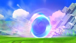 Sonic the Hedgehog's Spin Charge in Super Smash Bros. for Wii U.
