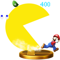 Pac-Man's Final Smash trophy, from Super Smash Bros. for Wii U.