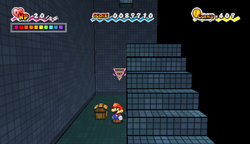 Last treasure chest in The Bitlands of Super Paper Mario.