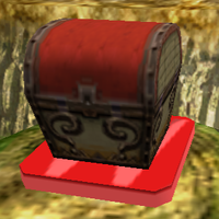 A treasure chest in Wario World