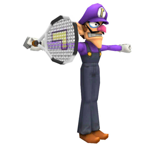 File:Waluigi SSB3DS Model.png