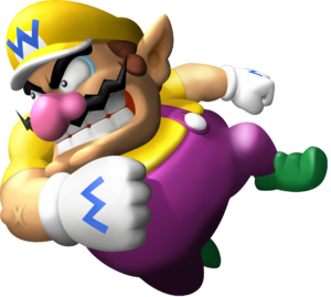 Wario uses Dash Attack in Wario World.