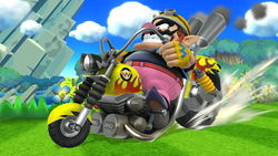 Wario's Wario Bike in Super Smash Bros. for Wii U.
