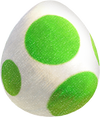 Artwork of a Yoshi's Egg in Yoshi and the Mysterious Book