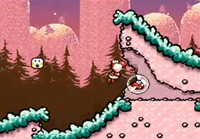 A glitch from Super Mario World 2: Yoshi's Island.