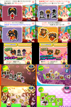 Montage of the various Ashley & Red badges in Nintendo Badge Arcade.