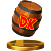 DK Barrel trophy from Super Smash Bros. for Wii U