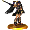 The trophy of Dark Pit, from Super Smash Bros. for Nintendo 3DS.