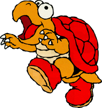 Artwork of Hookbill the Koopa from Super Mario World 2: Yoshi's Island