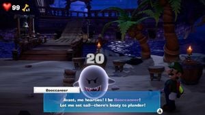 Booccaneer, a Boo from Luigi's Mansion 3.