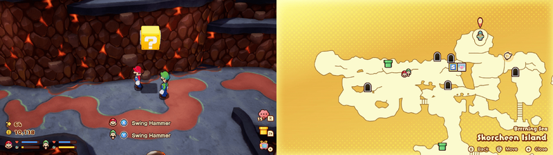 35th block in Skorcheen Island from Mario & Luigi: Brothership