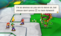 Monologue Toad mentions the fast-forward feature.