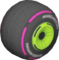 The Slick_BlackLightGreen tires from Mario Kart Tour