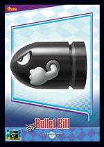 Bullet Bill from the Mario Kart Wii trading cards
