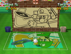 Artist on the Court, from Mario Power Tennis