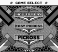 Game select menu