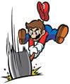 Mario using a Hammer in Mario vs. Donkey Kong