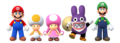 New Super Mario Bros. U Deluxe (with Mario, Luigi, Toad, and Nabbit)