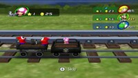 Shy Guy's Perplex Express- Shy Guy, bringing Toadette back to the train.