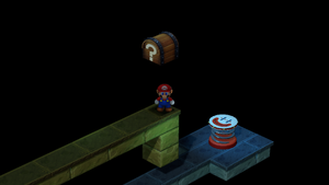 First Treasure in Pipe Vault of Super Mario RPG.
