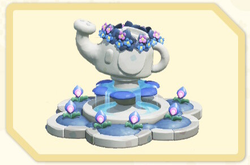 Menu icon of the Blue Watering Fountain decoration in Super Mario Bros. Wonder – Nintendo Switch 2 Edition + Meetup in Bellabel Park.