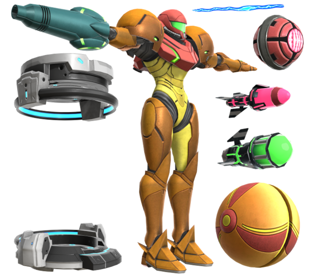 File:Samus SSBU Model.png - Super Mario Wiki, the Mario encyclopedia